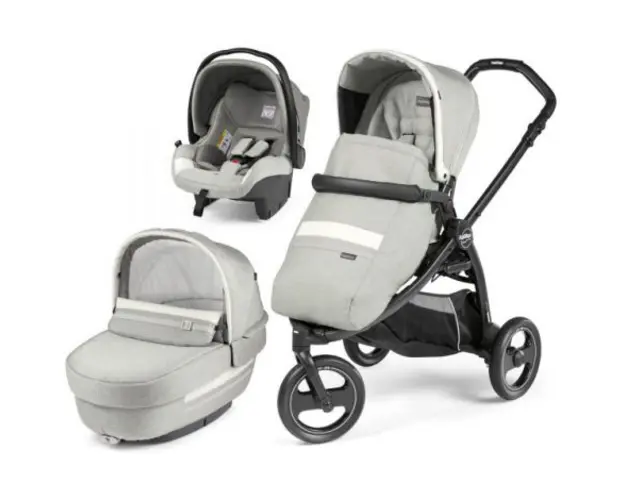 Carucior 3 in 1 Peg Perego Book Scout Matt Black Luxe Pure