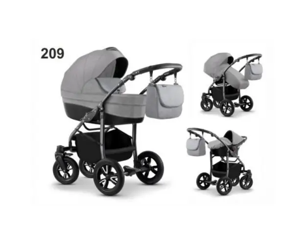 Carucior Mikado CITY STAR S-LINE 3 in 1 (culoare 209) Gri