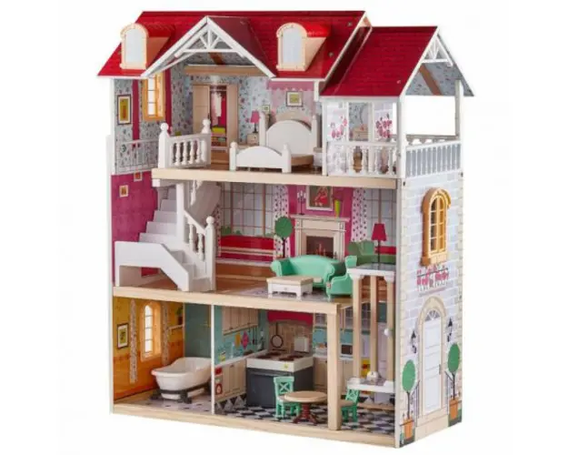 Casuta din lemn pentru papusi - in vacanta