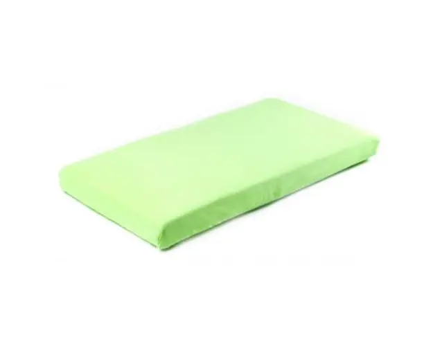 Cearsaf de bumbac jersey cu elastic Sensillo 120x60 cm Verde