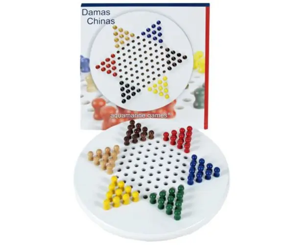Chinesse checkers in white color