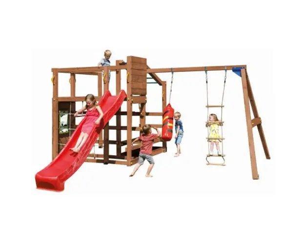 Complex de joaca Blue Rabbit 2.0 Crossfit Swing cu 2 leagane si catarator