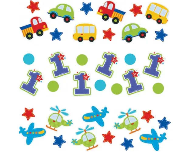 Confetti 1st Birthday Boy