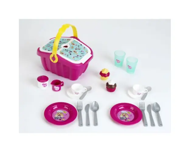Cos picnic Barbie cu accesorii