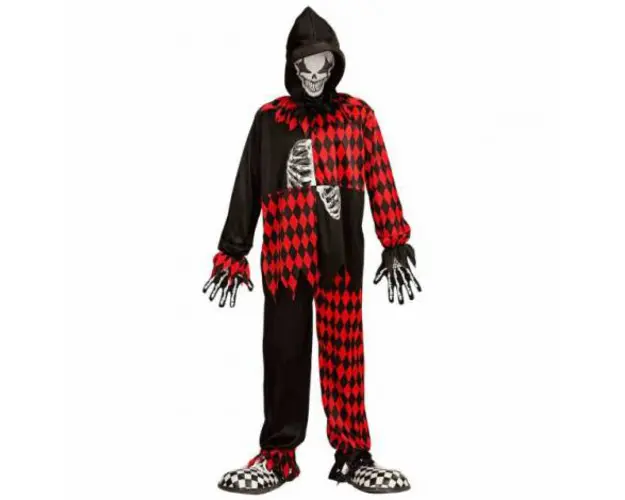 Costum arlechin schelet copil