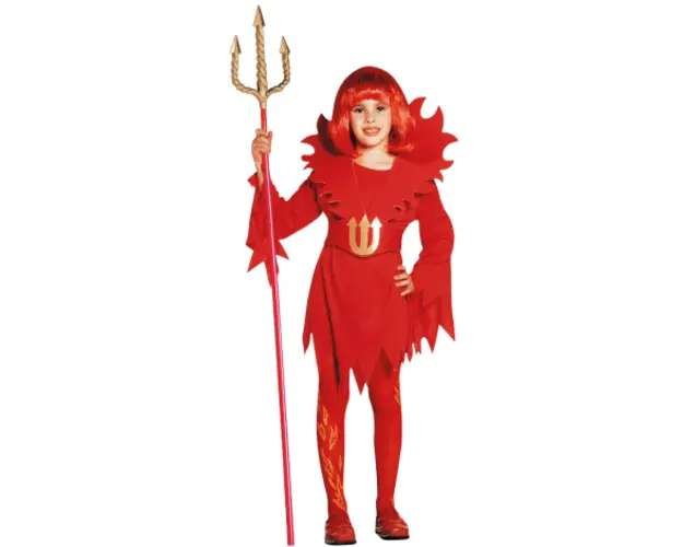 Costum rosu diavolita copii halloween