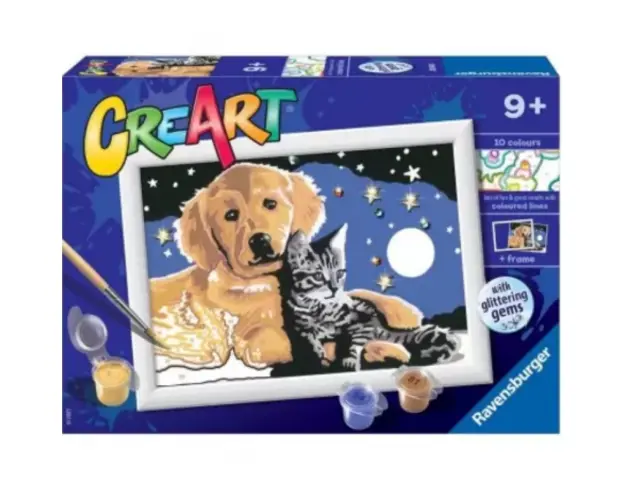 Creart - pictura catel si pisicuta 20045 Ravensburger