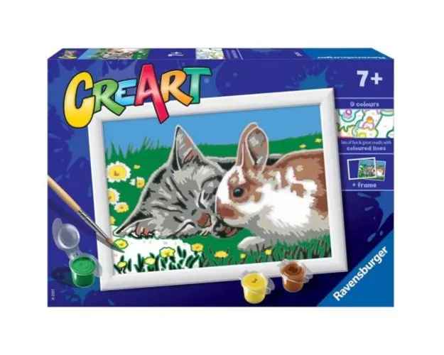 Creart - pictura pisicuta si iepuras 20074 Ravensburger