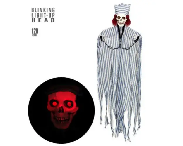 Decor halloween detinut schelet 120 cm