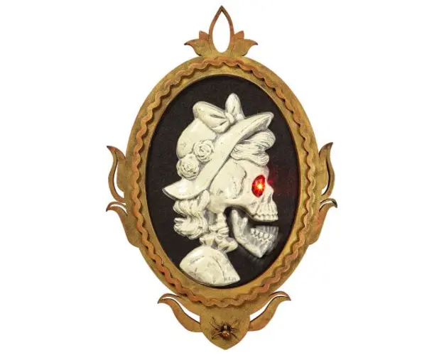 Decor schelet dama in rama animat
