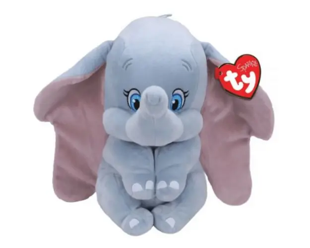 Elefantelul Dumbo - Disney, plus cu sunete, 15 cm - Ty