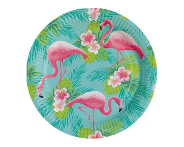 Farfurii flamingo petrecere 23 cm