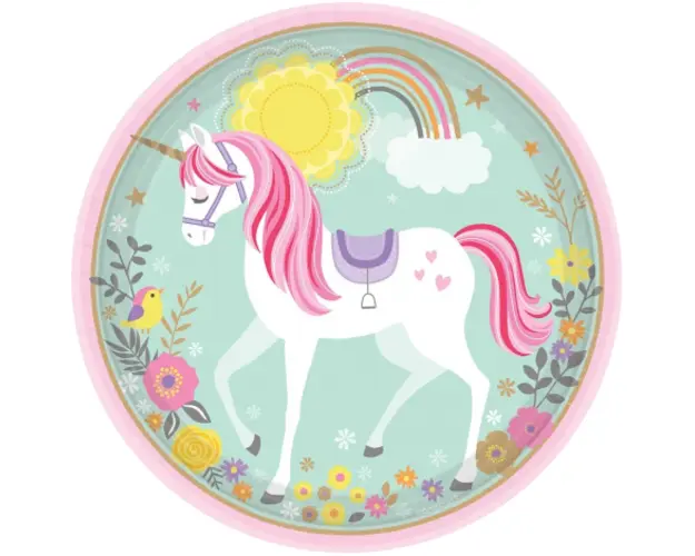 Farfurii unicorn magic - 23 cm