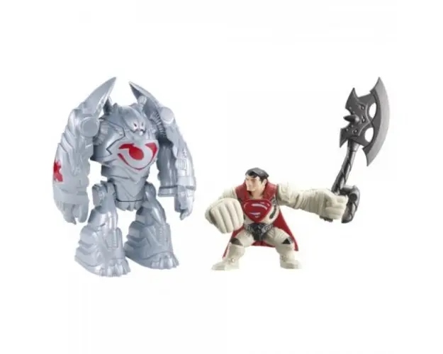 Figurina lansatoare Man of Steel si vehicul Robot Atack