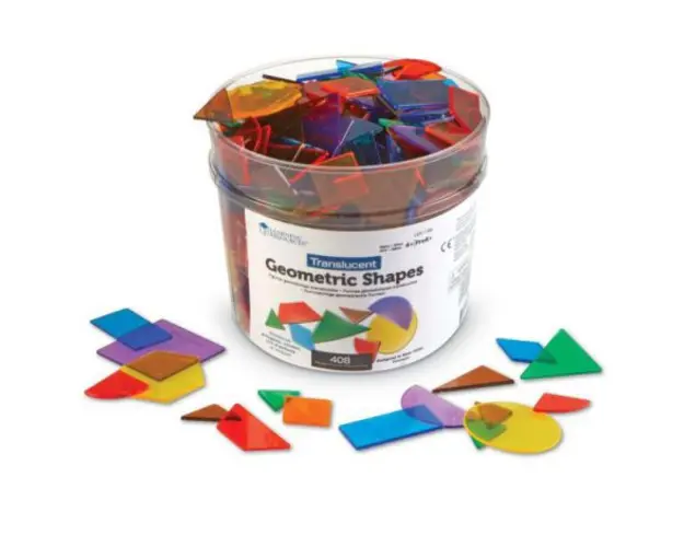 Forme geometrice transparente (408 piese)