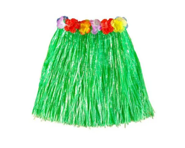 Fusta hawaii scurta verde