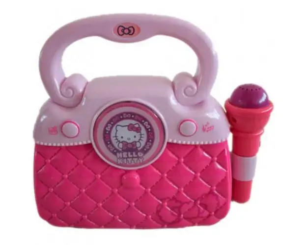 Geanta cu microfon si amplificator Hello Kitty