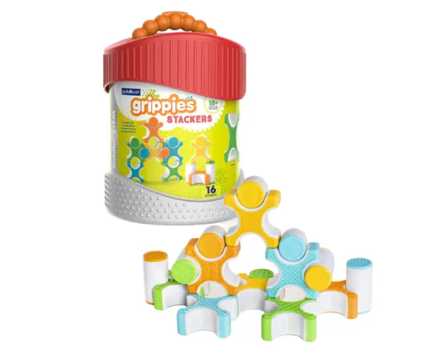 Grippies Stackers, set magnetic senzorial (16 piese)