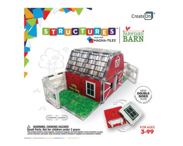 Hambarul de la ferma, Magna-Tiles Structures