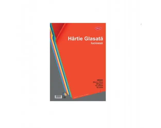 Hartie glasata lucioasa - 12 file