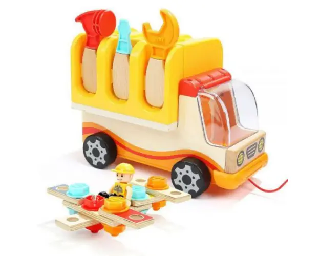 Jucarie 2 in 1 - camion si banc de lucru