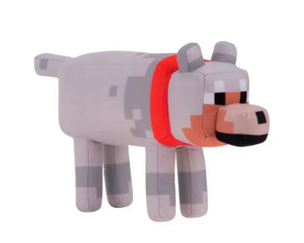 Jucarie din plus Wolf, Minecraft, 38 cm