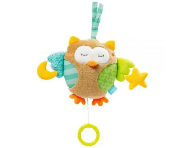 Jucarie muzicala - bufnita somnoroasa (18 cm)