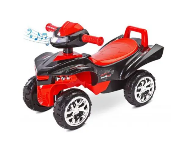 Jucarie ride-on cu sunete si lumini Toyz MINI RAPTOR 2 in 1 Rosie