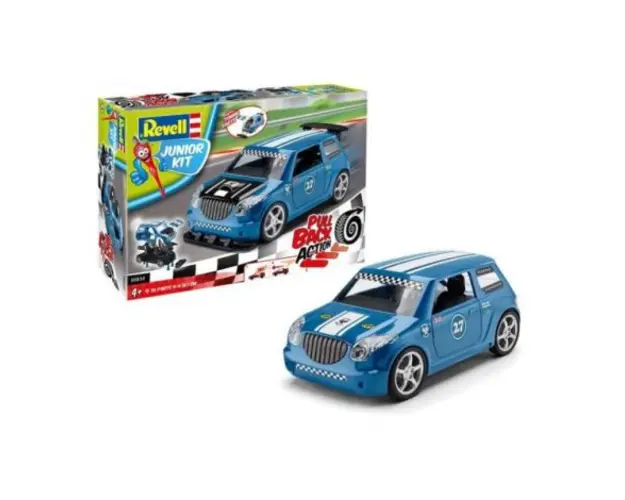 Junior kit 'trage inapoi' masinuta de raliu albastra
