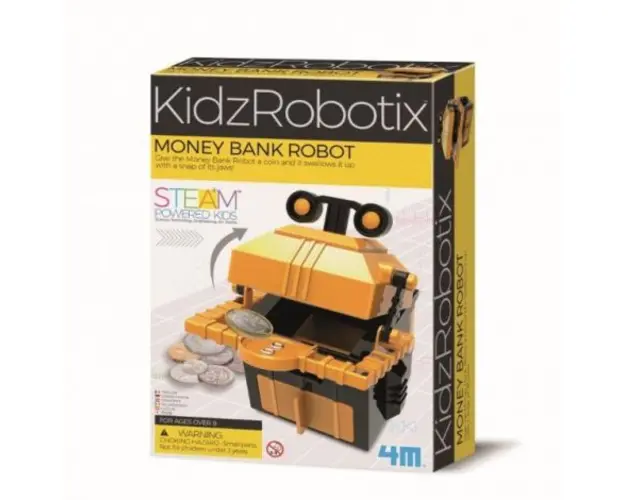 Kit constructie robot - Money Bank Robot, Kidz Robotix