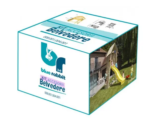 Kit cu accesorii si suruburi pentru spatiu de joaca Belvedere - BlueRabbit 2.0
