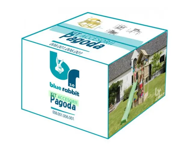 Kit cu accesorii si suruburi pentru spatiu de joaca Pagoda - BlueRabbit 2.0