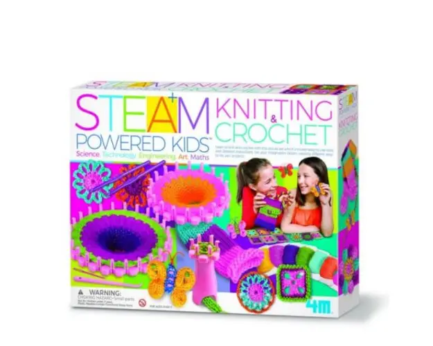 Kit stiintific - Tricotat si Crosetat, STEAM Kids
