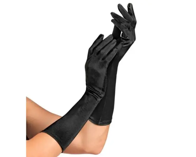 Manusi lycra satin negre
