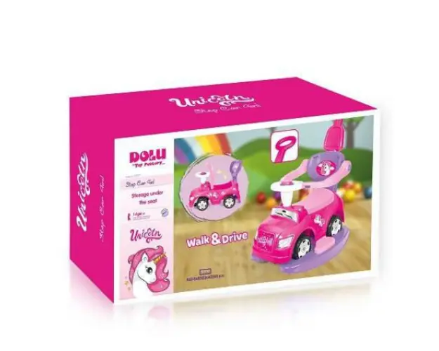 Masinuta 4 in 1 - step car unicorn