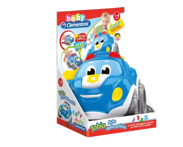 Masinuta de politie cu lumini si sunete Clementoni