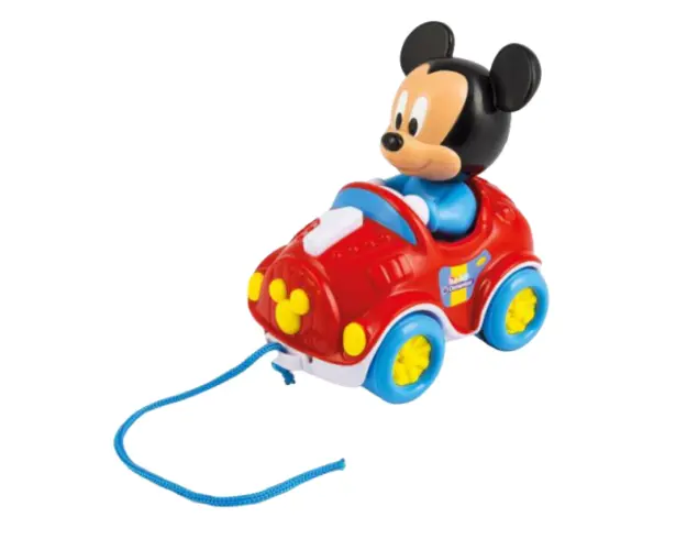 Masinuta de Tras Mickey Mouse cu Sunete - Jucarie Interactiva pentru Copii