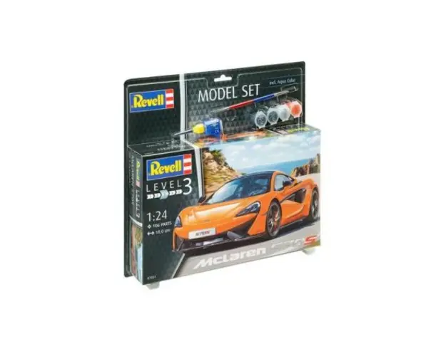 Macheta automobil McLaren 570S Model Set Revell 67051, scara 1:24