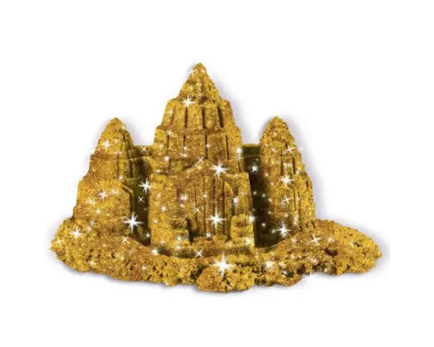 Nisip Kinetic Metale Si Minerale Stralucitoare Auriu