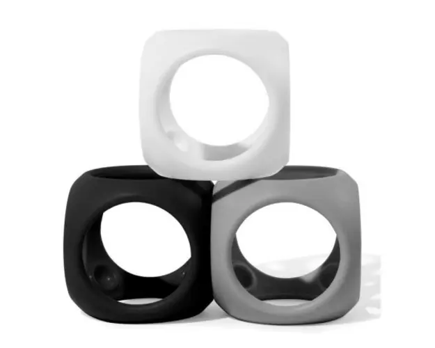 Oibo - set 3 jucarii senzoriale flexibile (monocrom)