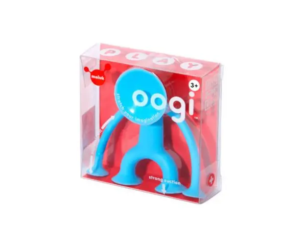 Oogi Junior (albastru) - Mini omuletul flexibil cu ventuze