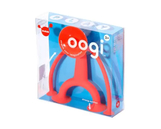 Oogi (rosu) - Omuletul flexibil cu ventuze