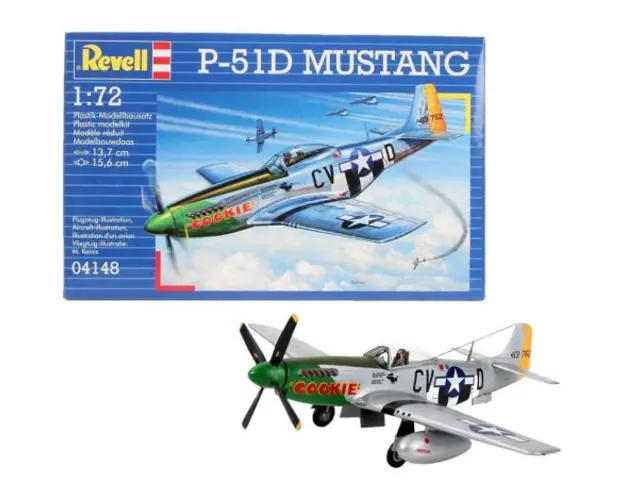 Macheta avion P-51 D Mustang Revell 4148, Scara: 1:72