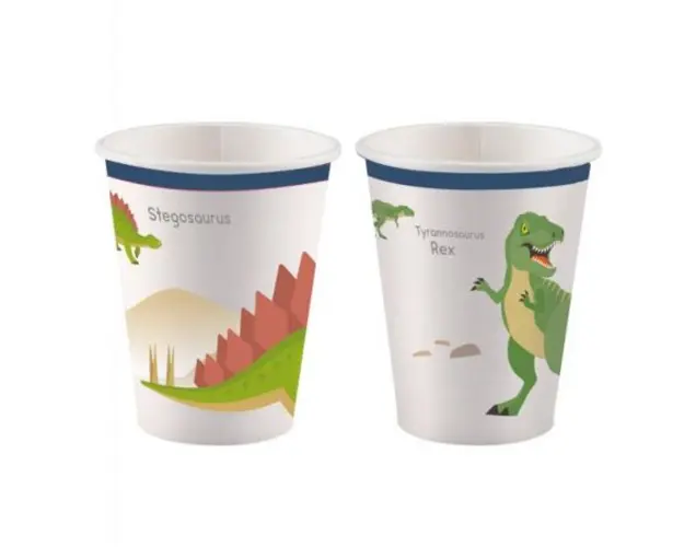 Pahare petrecere dinozauri 250 ml