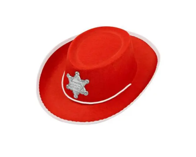 Palarie cowboy copii rosie