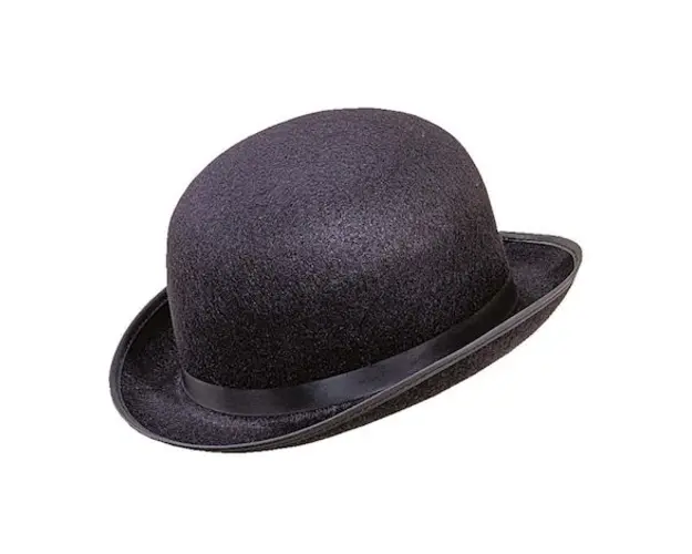 Palarie melon negru fetru