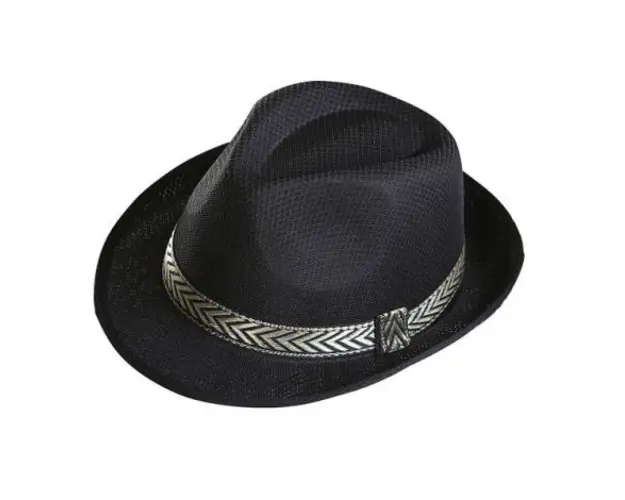 Palarie neagra fetru fedora