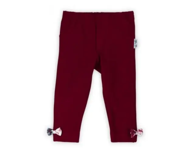 Pantalon cu fundite (180280) Colectia Kate 2021 Visiniu Marimea 74