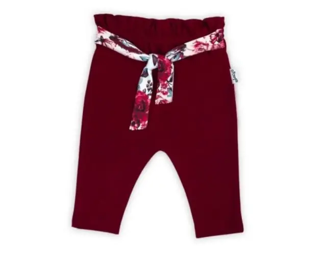 Pantalon de bumbac 100% Colectia Kate 2021 Visiniu Marimea 80
