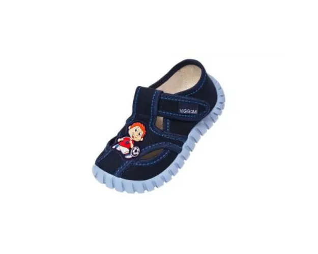 Pantofi de bumbac 100% pentru baieti Vi-GGa-Mi Tubis Ornament marimea 25